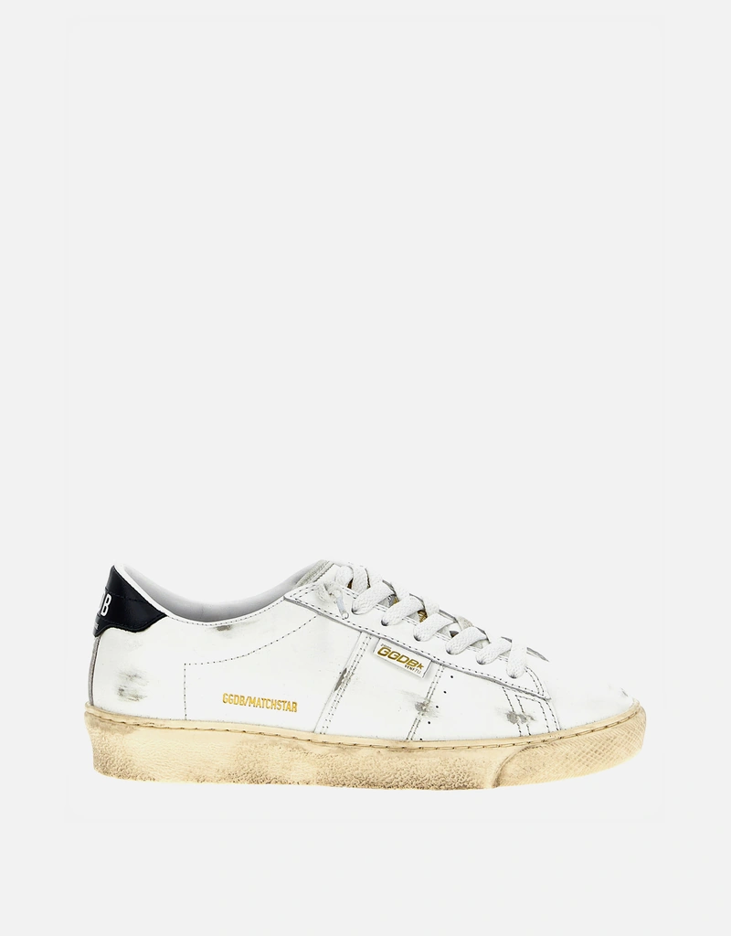 Golden Goose Women's Matchstar White Cow Leather Sneakers