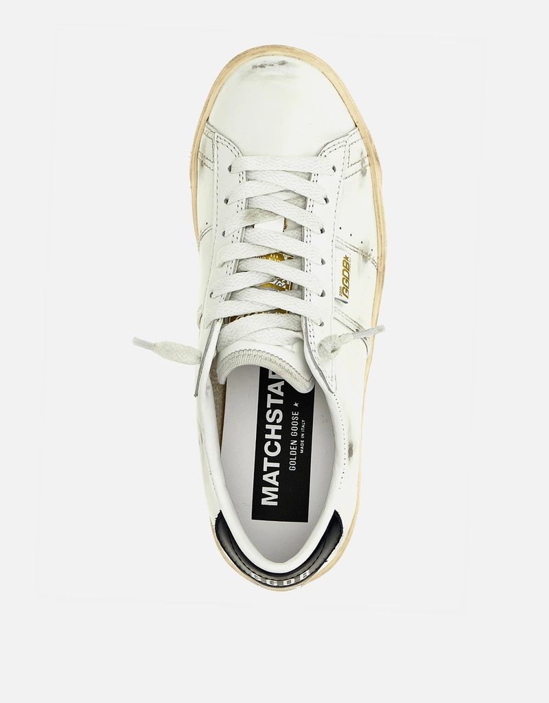Golden Goose Women's Matchstar White Cow Leather Sneakers