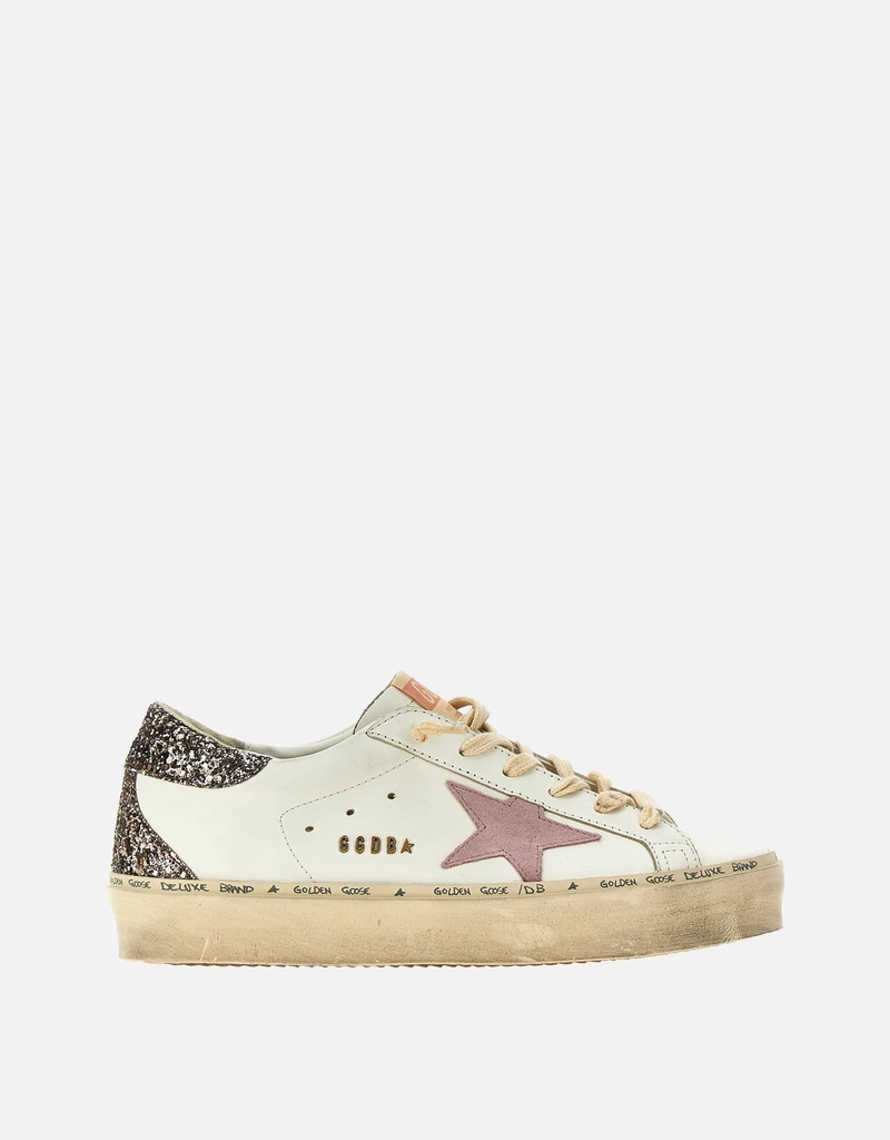 Golden Goose ホワイトレザーHi Starスニーカー () IFCHIC.COM