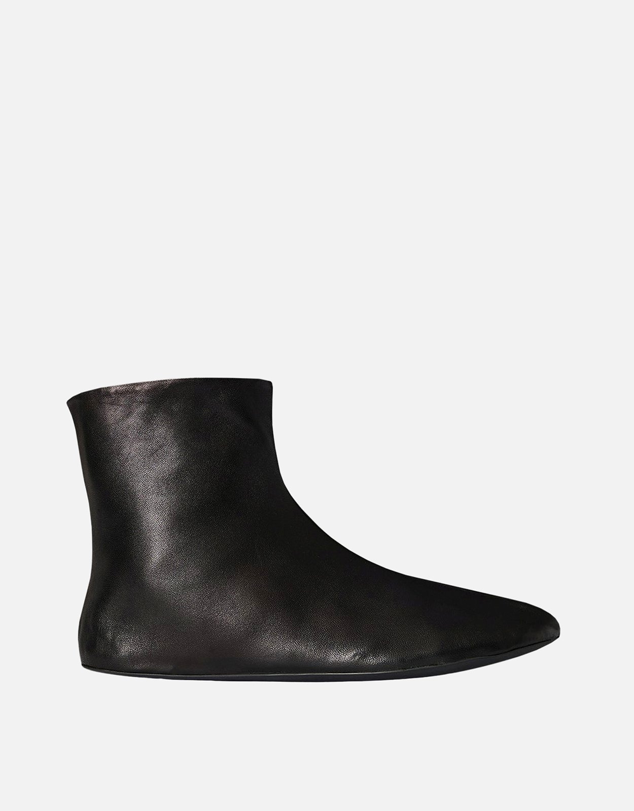 The Row Stella Leather And Shearling Ankle Boots - IT 37