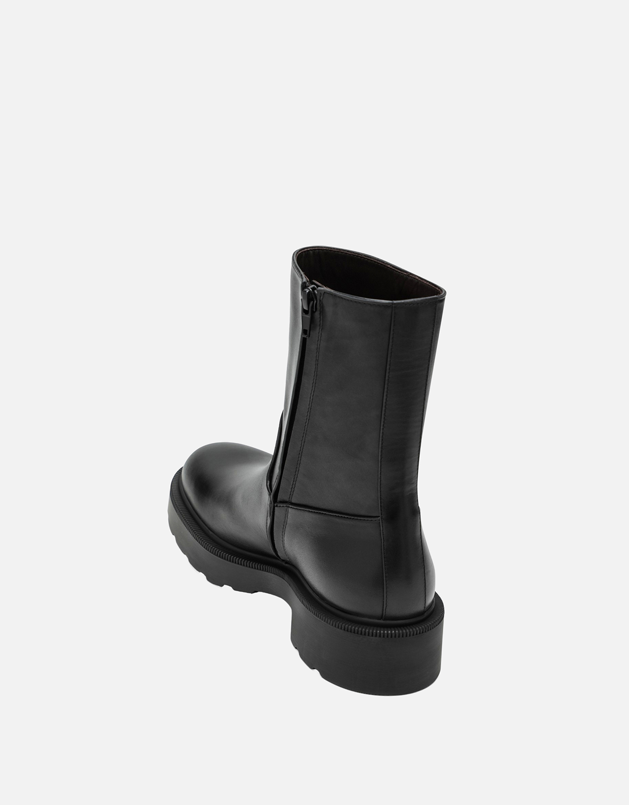 The Row ブラックレザーブーツ (すべての新品) IFCHIC.COM