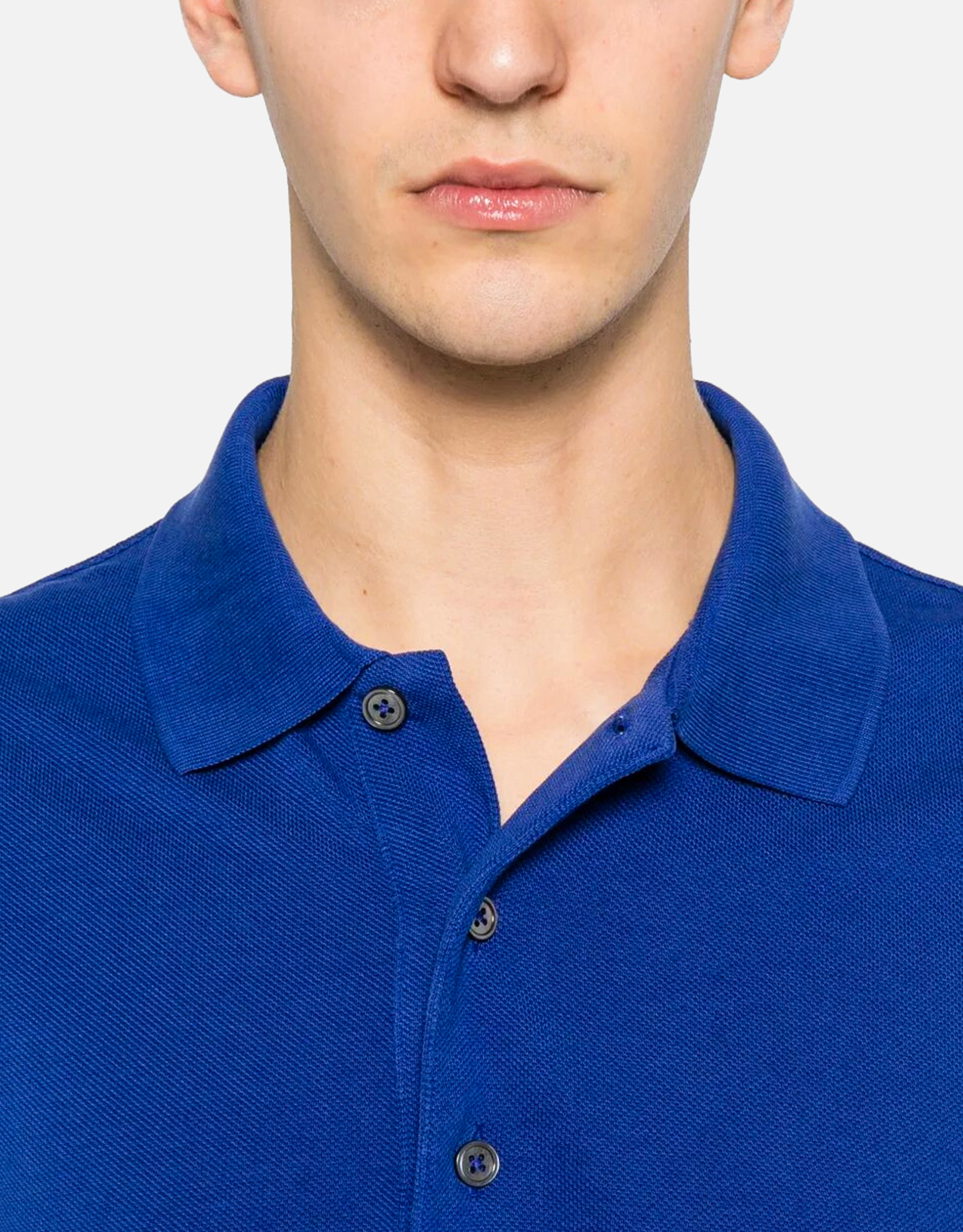 Tom Ford メンズコットンリヨセルピケポロシャツ (すべての新品