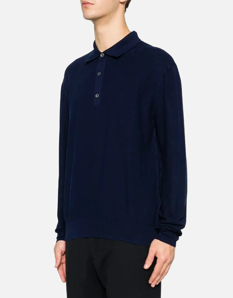 Tom Ford メンズシルクコットンピケポロシャツ (すべての新品) IFCHIC.COM
