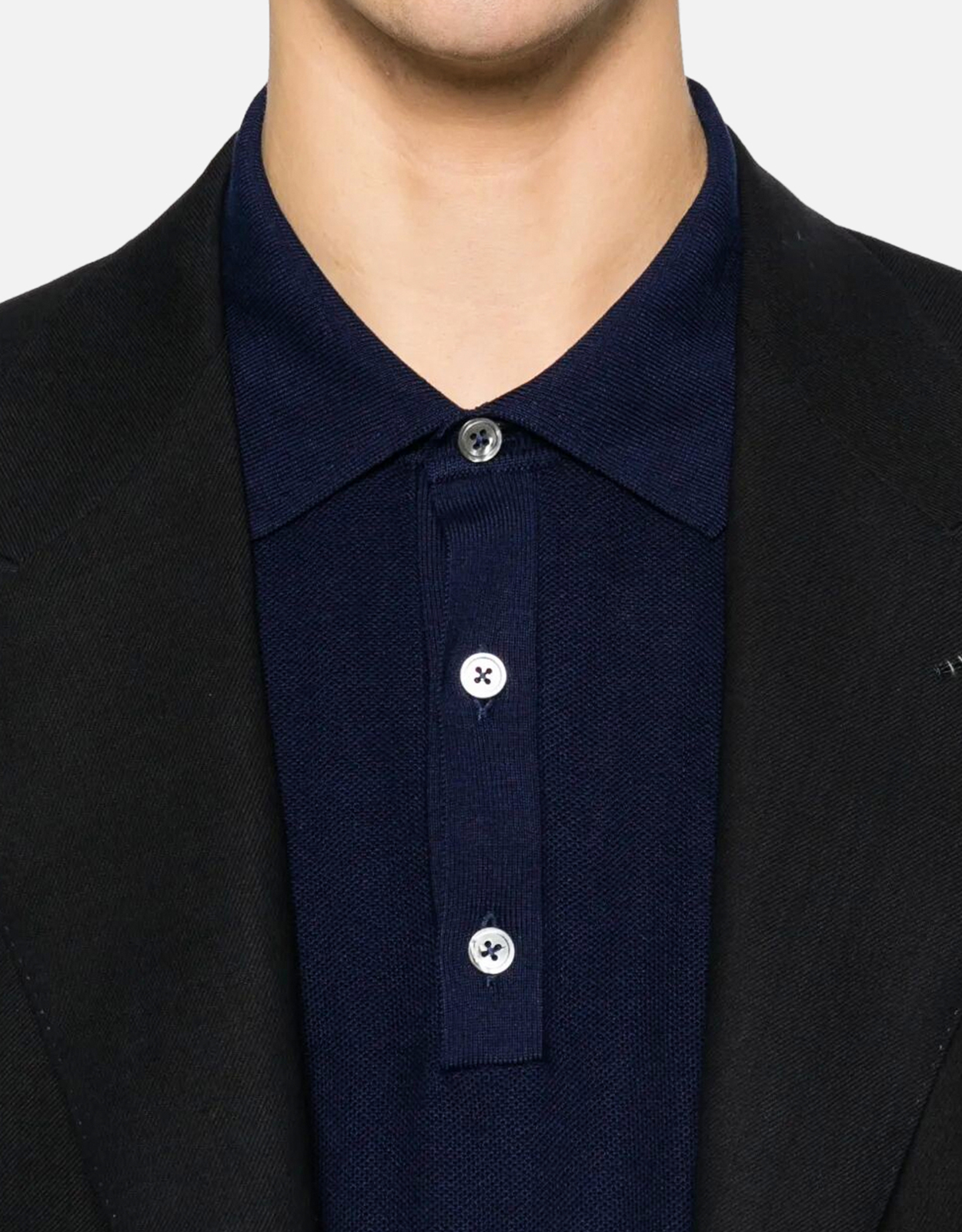 Tom Ford メンズシルクコットンピケポロシャツ (すべての新品) IFCHIC.COM