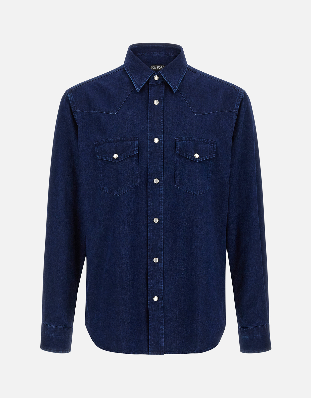 Tom Ford Men's Western Cotton Slim Fit Shirt - 37　Tom Ford メンズ ウエスタン コットン スリム フィット シャツ - 37 Tom