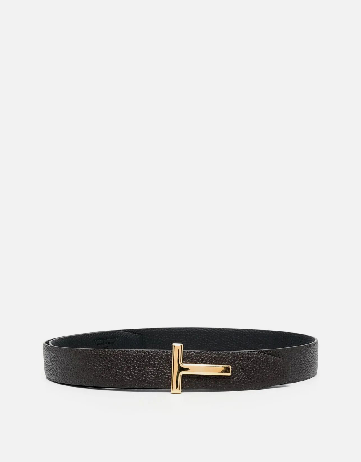 Tom Ford Men's Grain Leather T Icon Belt - Size (CM) 80　トム フォード メンズ グレイン レザー T アイコン ベルト - サイズ (CM) 80 Tom