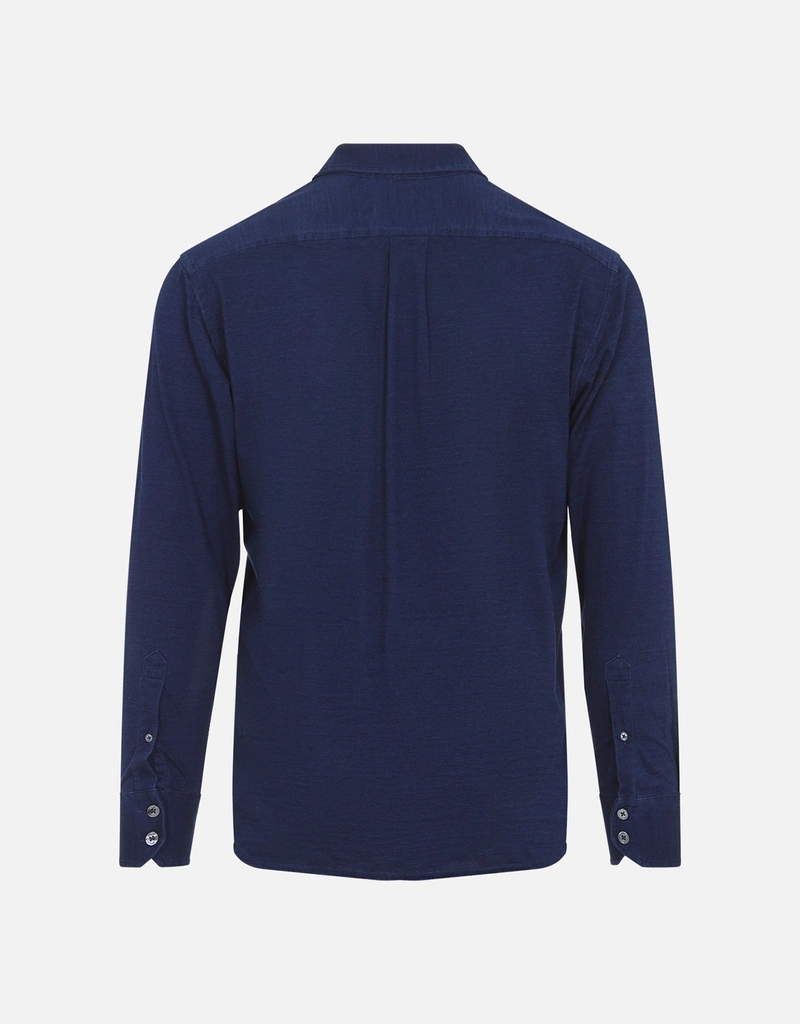 Tom Ford メンズ コットンインディゴ 長袖シャツ (すべての新品
