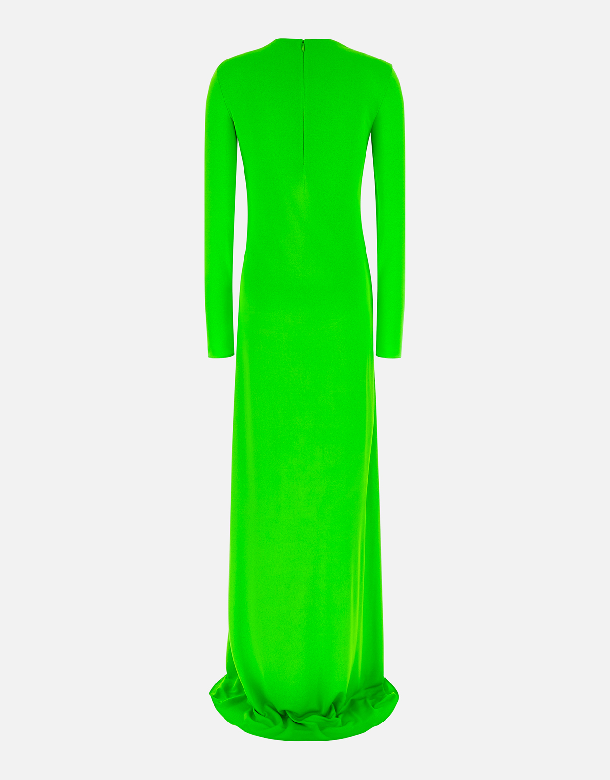 slash neck backless dress Boat Neck Backless Ruched Cutout Slit Maxi Dress main image 1