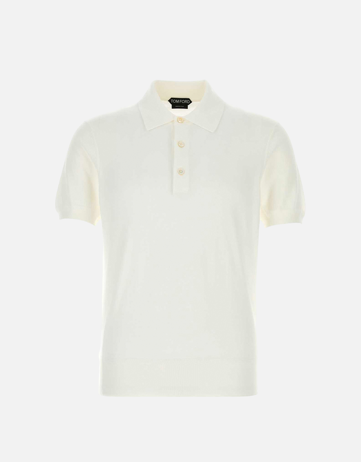 TOM FORD ホワイト 長袖ポロシャツ Tom Ford メンズピュアコットンポロシャツ (すべての新品) IFCHIC.COM
