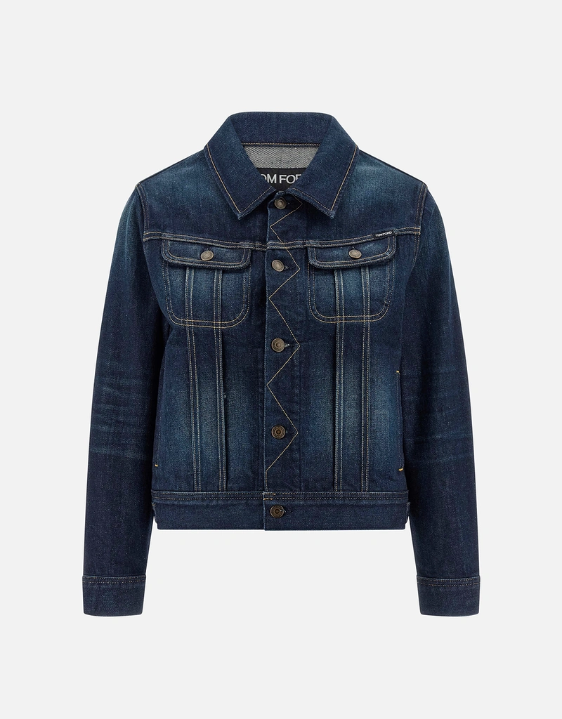 Tom Ford Japanese Stonewashed Comfort Denim Jacket (All New In