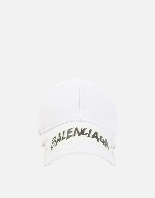 Balenciaga メンズマスキングテープコットンベースボールキャップ