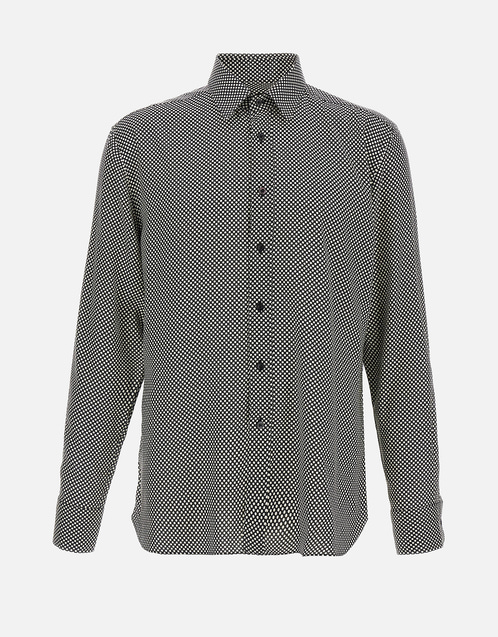 Tom Ford メンズ ポルカドット フルイドフィット シャツ (すべての新品