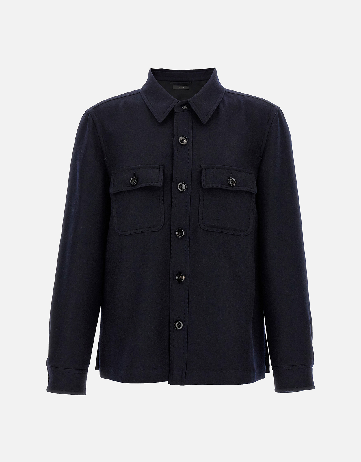 TOM FORD Tom Ford Men's Light Wool Chest Pocket Outershirt - IT 34　Tom Ford メンズ ライトウール チェストポケット アウターシャツ - IT 34