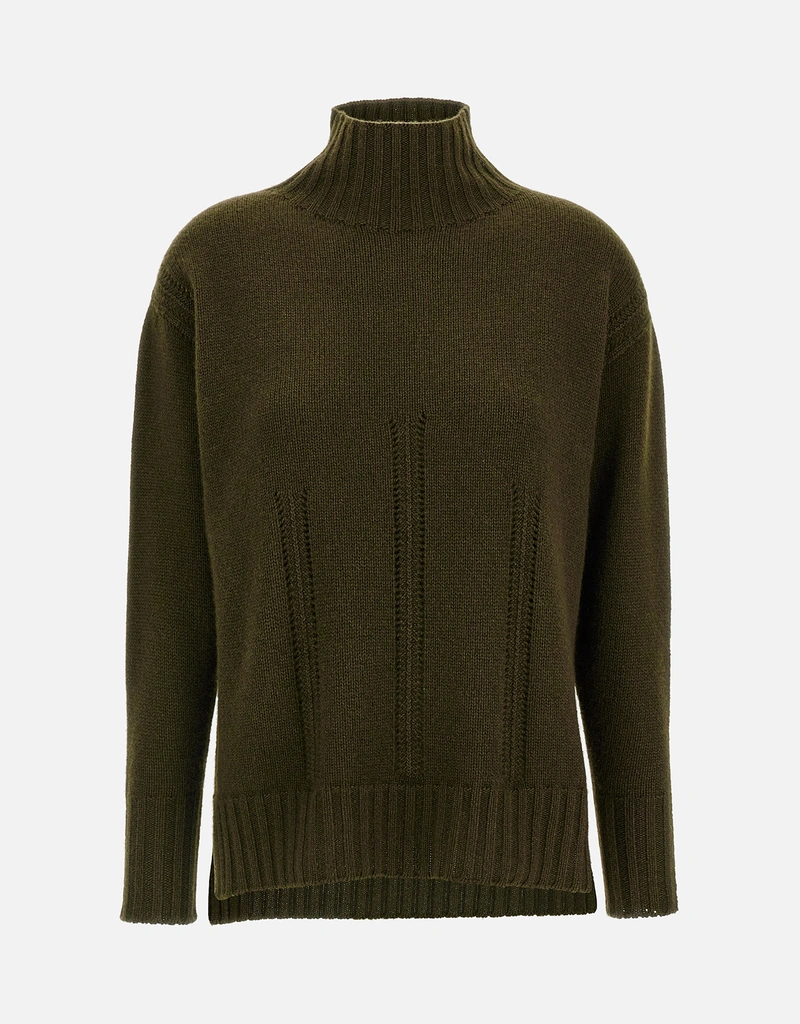 Tom Ford カシミヤコットン長袖モックネックニットセーター (すべての