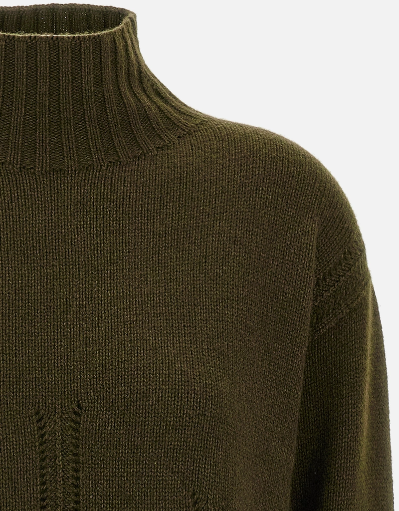 Tom Ford カシミヤコットン長袖モックネックニットセーター (すべての