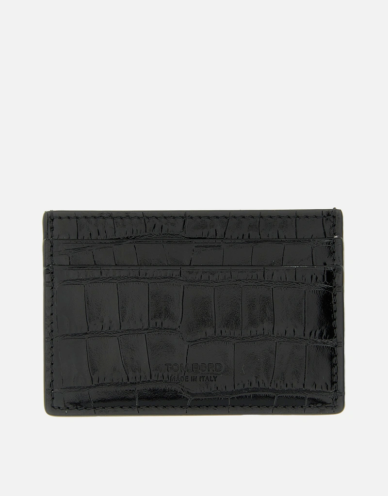 Tom Ford メンズ クロコダイル カードホルダー () IFCHIC.COM