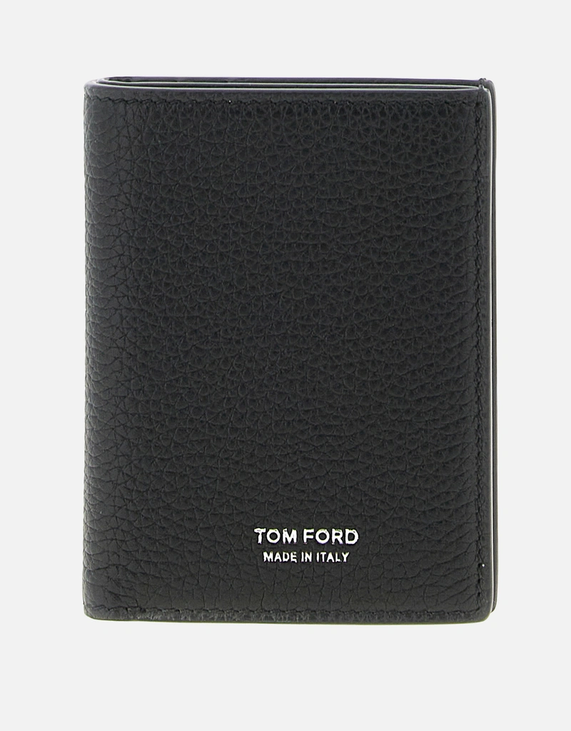 Tom Ford Men's Grain Leather Folding Cardholder () IFCHIC.COM