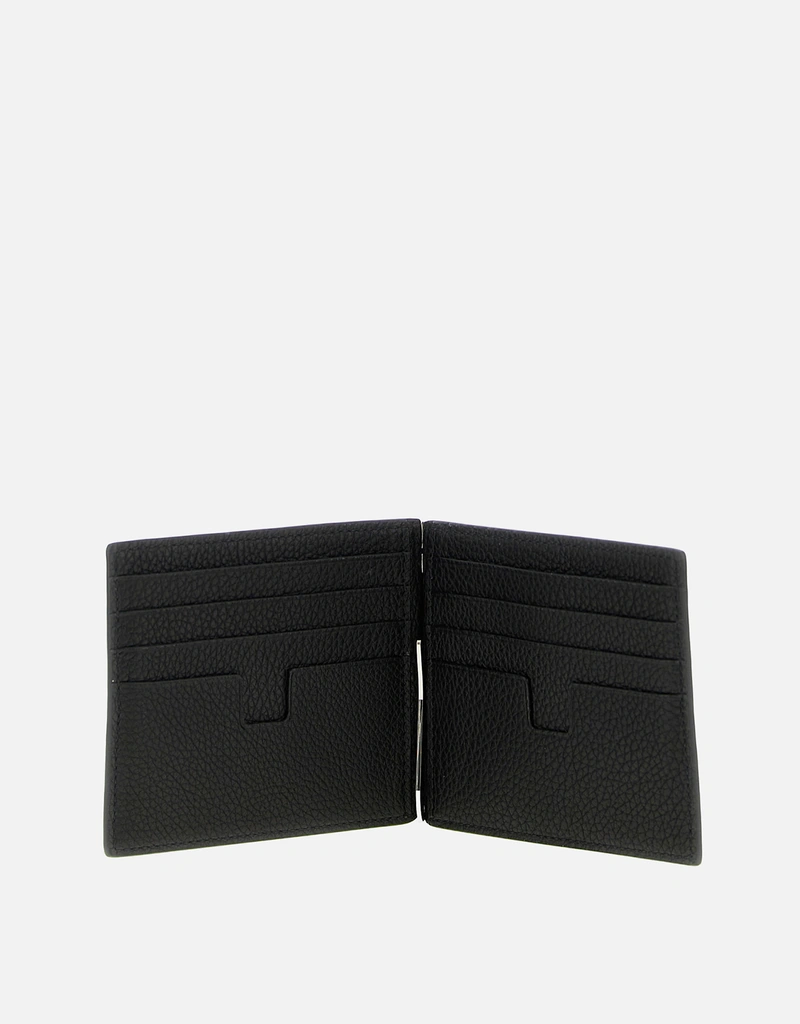 Tom Ford メンズ グレインレザー マネークリップ ウォレット () IFCHIC.COM