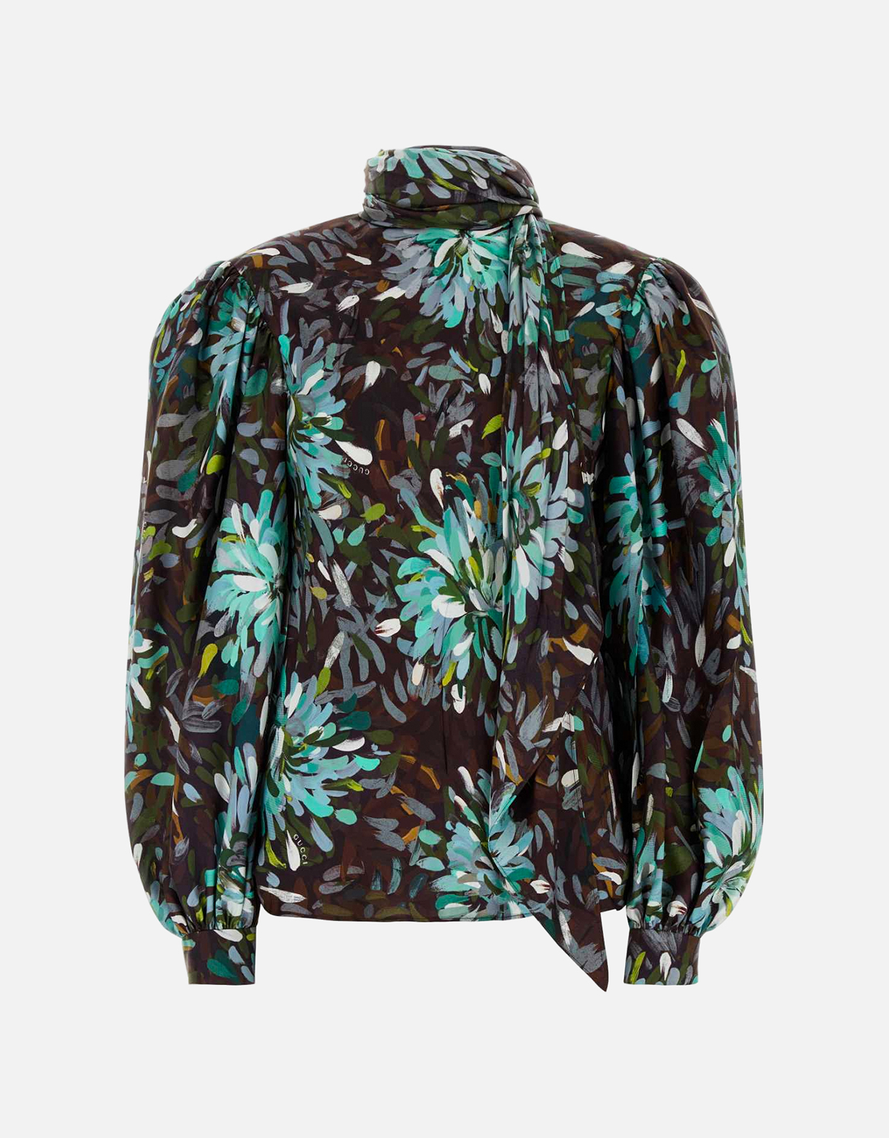 GUCCI Gucci Printed Silk Twill Shirt　グッチ プリント シルク ツイル シャツ