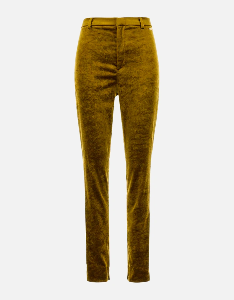 GUCCI オリーブグリーン チノパン　size48 Gucci オリーブグリーンシェニールスキニーパンツ (すべての新品