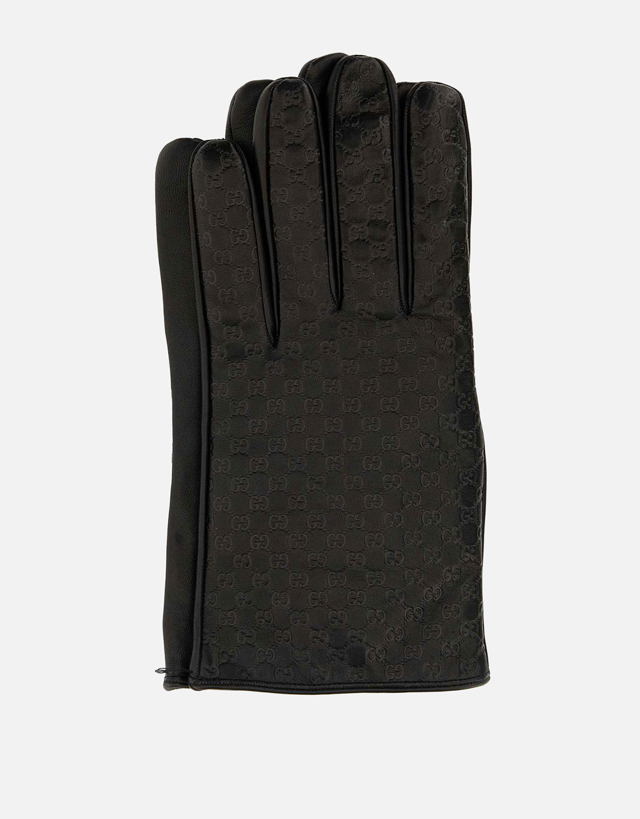 Gucci メンズ エンボス加工GGラムスキンレザーグローブ () IFCHIC.COM