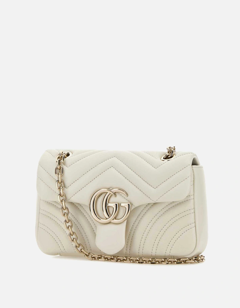 Gucci GGマーモント小型マテラッセシェブロンナッパレザーショルダー