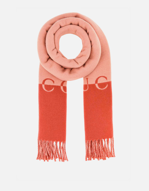 Gucci ウールカシミヤ ロゴ刺繍スカーフ () IFCHIC.COM