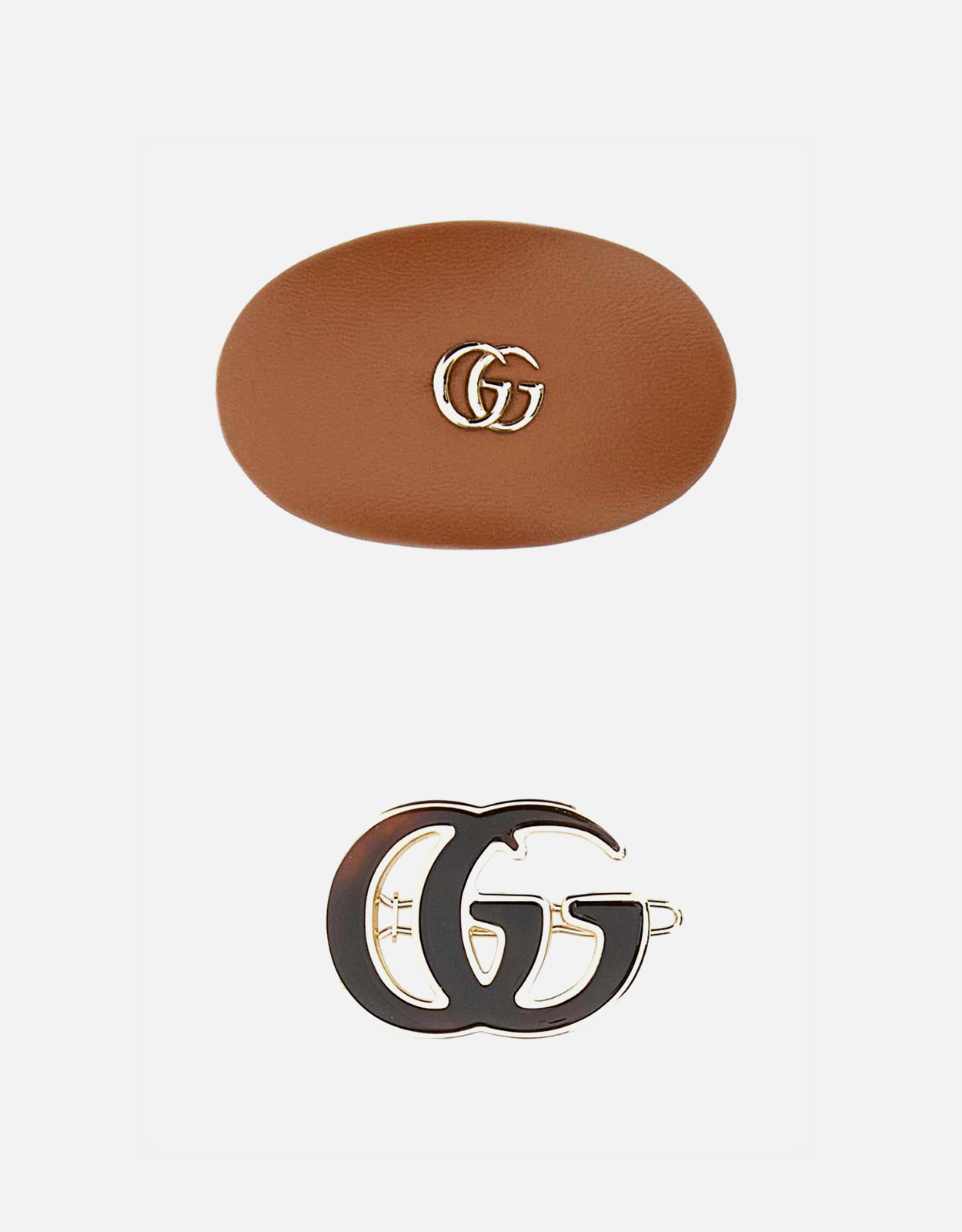 Gucci マルチカラーレザーとメタルヘアクリップセット () IFCHIC.COM