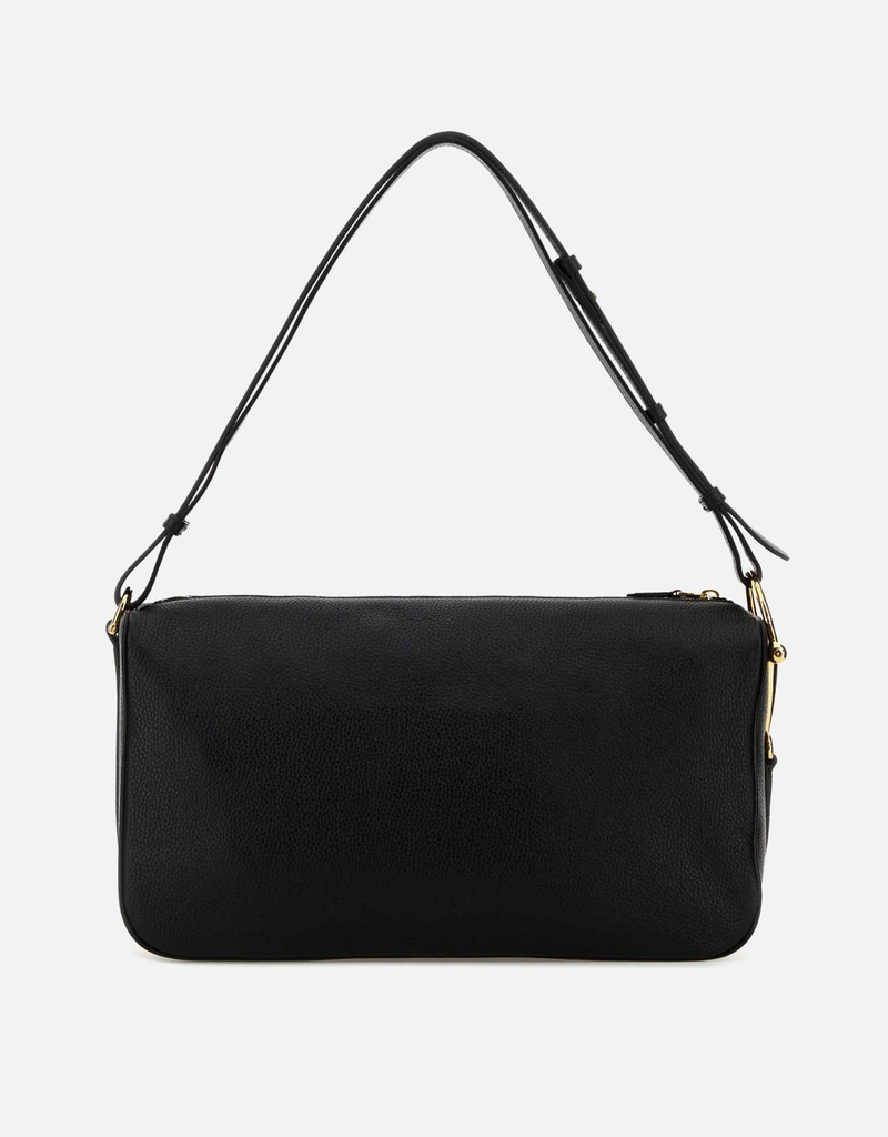 Gucci ハーフホースビットラージソフトグレイニーレザーショルダー