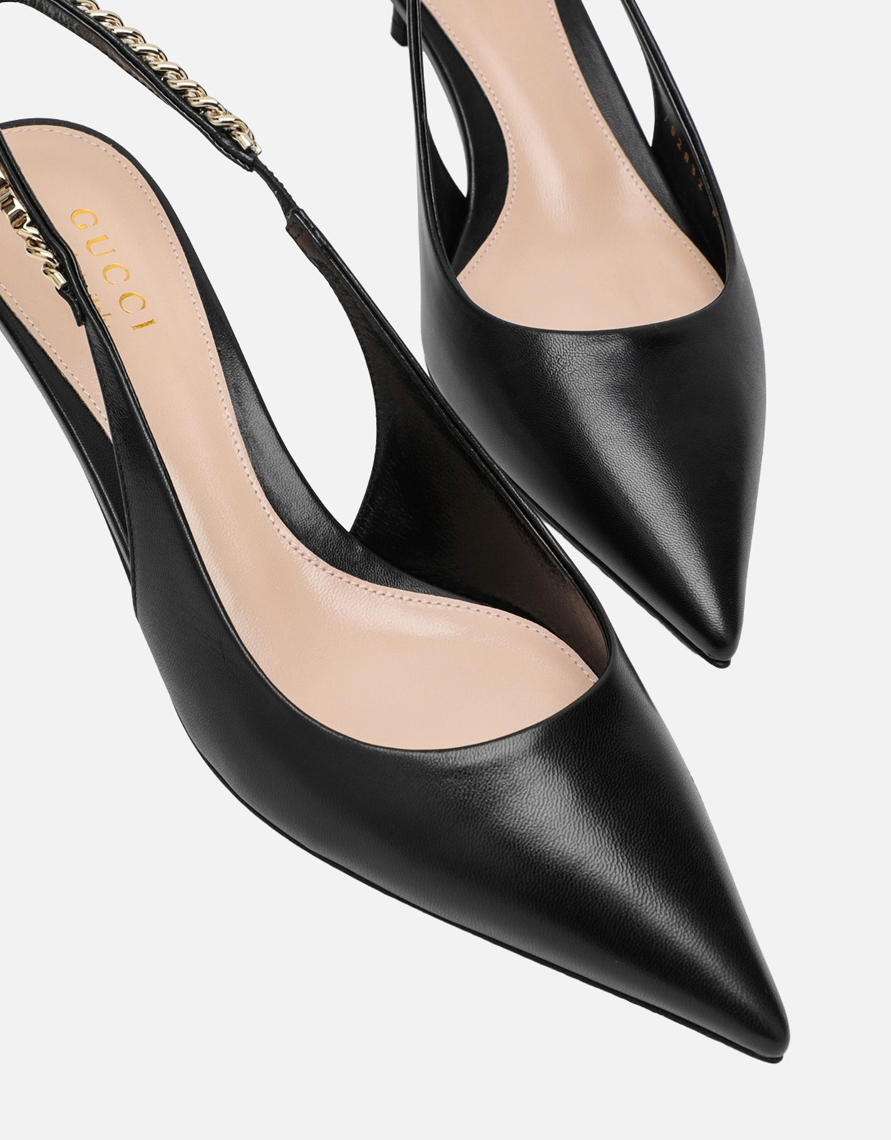 Gucci ブラックレザーパンプス (すべての新品) IFCHIC.COM