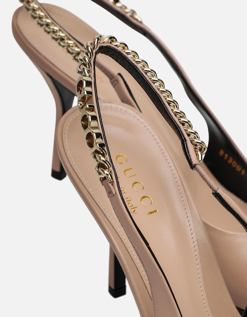 Gucci レザー Slingback パンプス (すべての新品) IFCHIC.COM