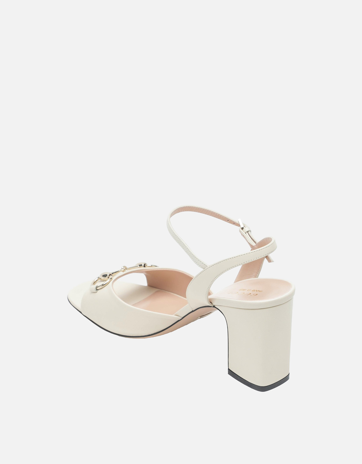 Gucci ホースビットレザーミッドヒールサンダル (すべての新品) IFCHIC.COM