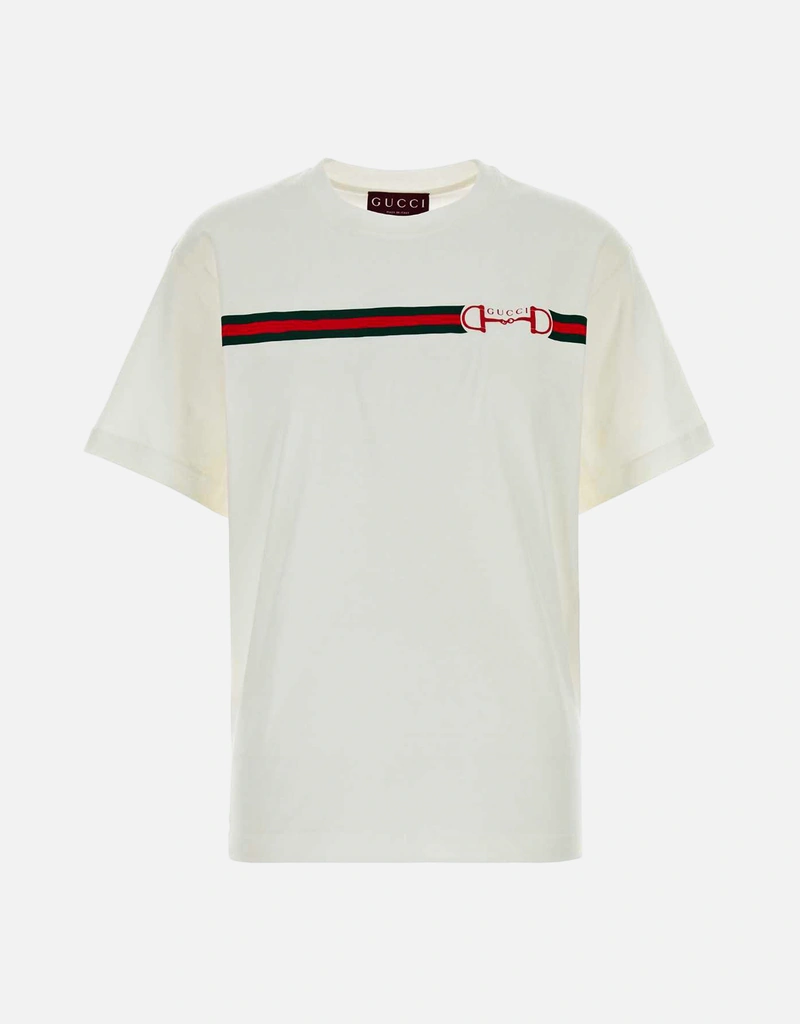 Gucci ホワイト コットン Tシャツ (すべての新品) IFCHIC.COM