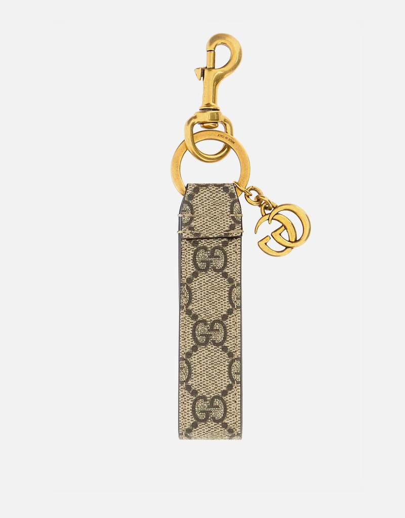 Gucci メンズ Ophidia プリントキャンバス キーリング () IFCHIC.COM