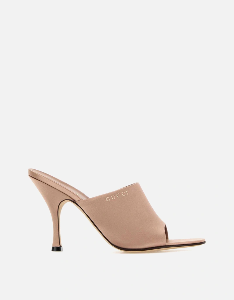 Gucci パウダーピンクサテンミュール () IFCHIC.COM