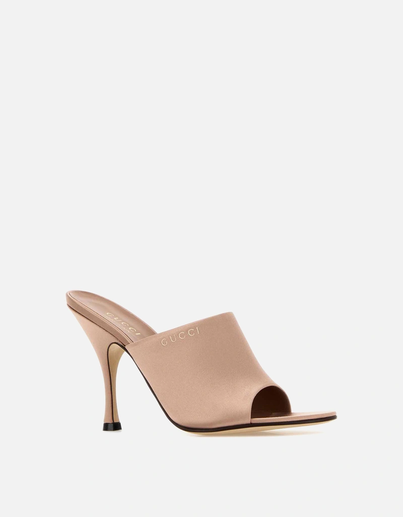 Gucci パウダーピンクサテンミュール () IFCHIC.COM