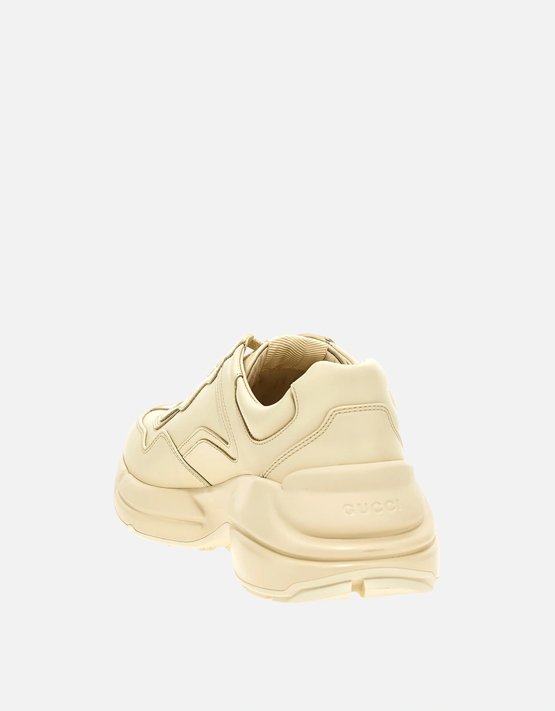 Gucci メンズ レザー ロゴ ライトン スニーカー () IFCHIC.COM