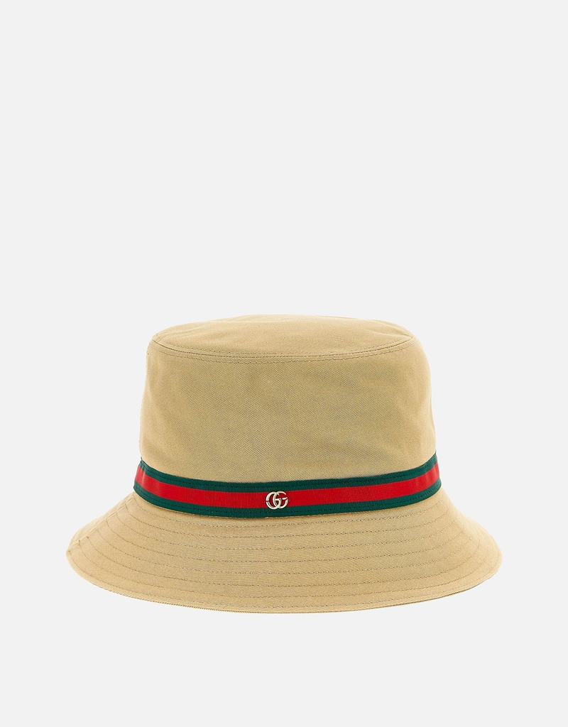 Gucci コットンウェブテープバケットハット () IFCHIC.COM