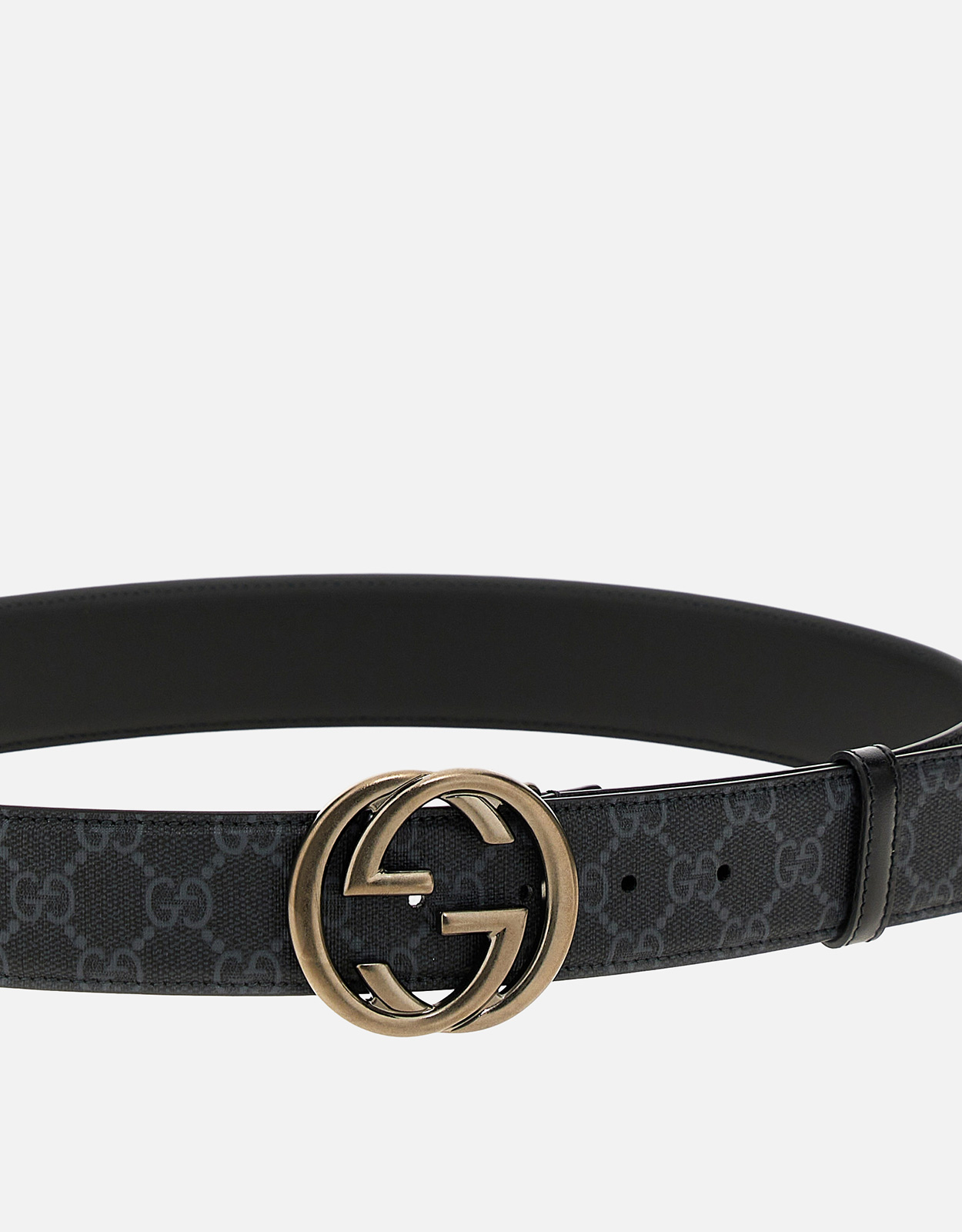 17524✨GUCCI GGスプリーム インターロッキング金具 ベルト Gucci メンズGGスプリームファブリックベルト インターロッキングG
