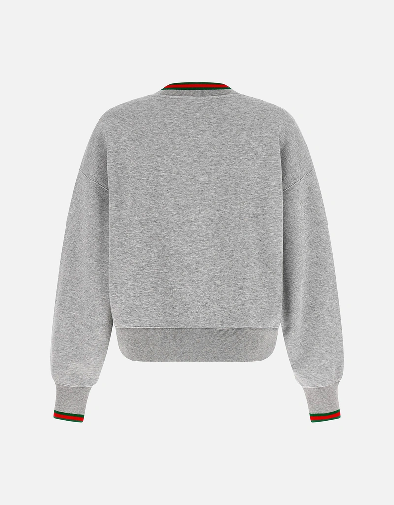 Gucci コットンジャージーWebリラックスフィットスウェットシャツ