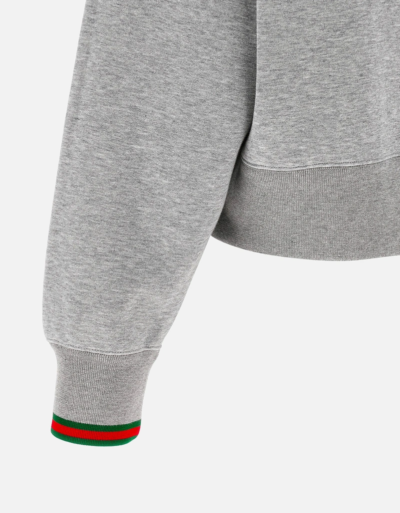 Gucci コットンジャージーWebリラックスフィットスウェットシャツ