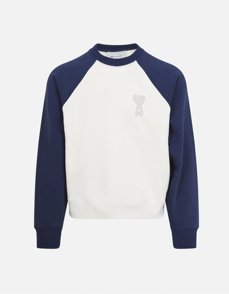 AMI Paris メンズ Ami De Coeur コットンニット ボクシーフィット