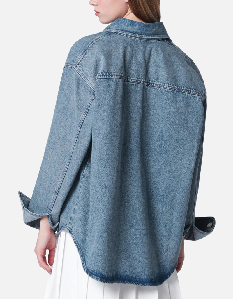 AMI Paris ユニセックスアミドクールインディゴユーズドエフェクト