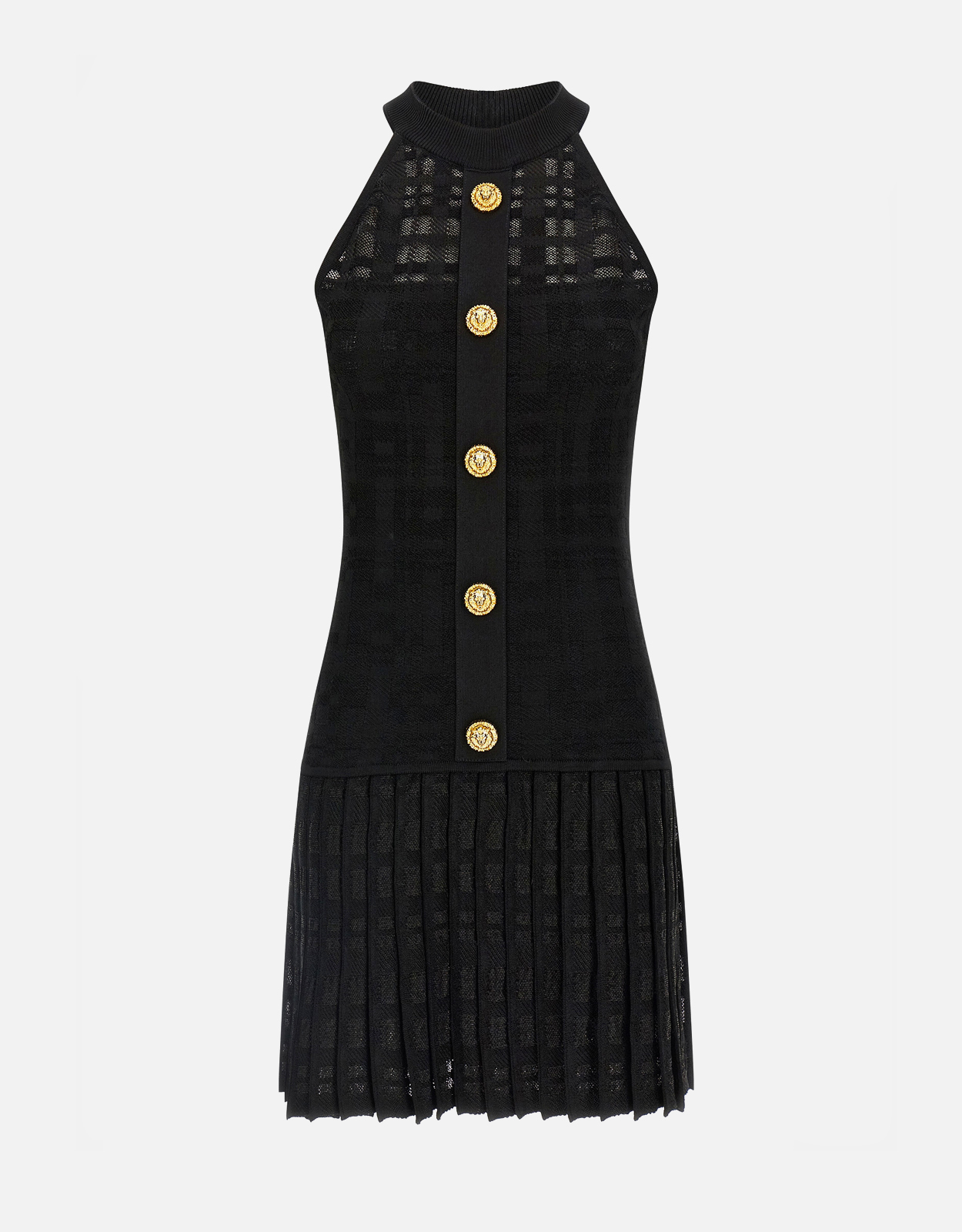 balmain white and black dress Two-Tone Long Dress by Balmain main image 0