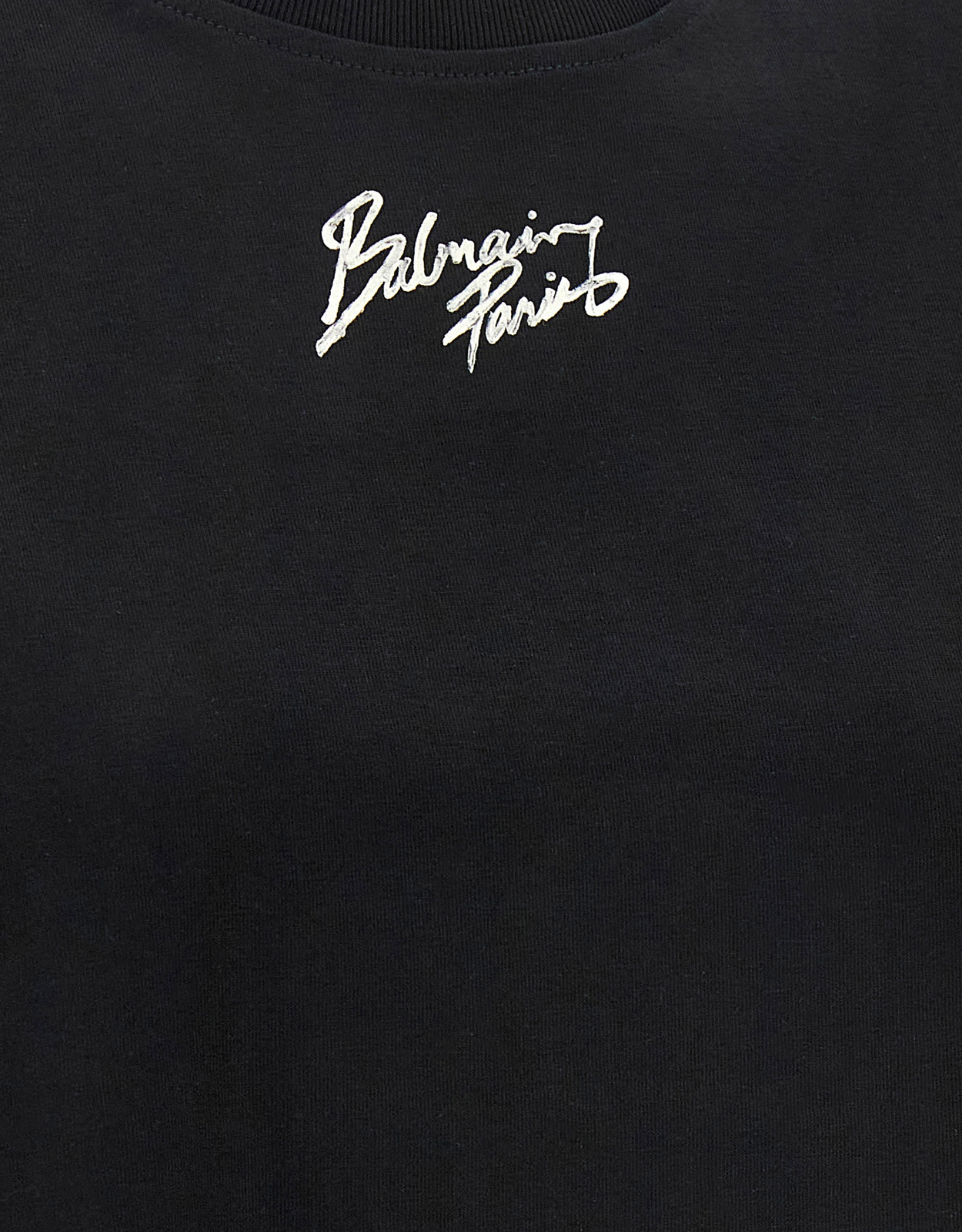 Balmain クロップドコットンロゴプリントTシャツ (すべての新品