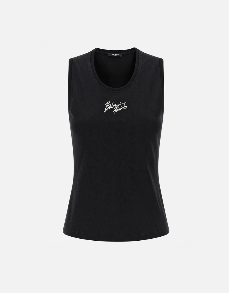 Balmain リラックスフィットコットンタンクトップ バルマンパリス