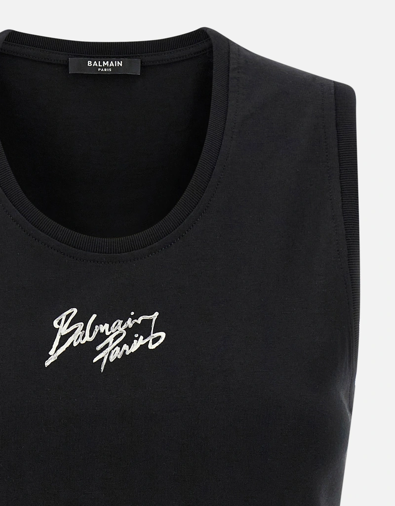 Balmain リラックスフィットコットンタンクトップ バルマンパリス