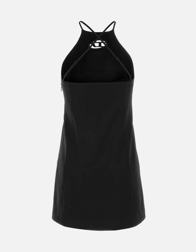 k*い様 DIESEL 変形ドレス Diesel ブラックストレッチツイルミニドレス (すべての新品) IFCHIC.COM