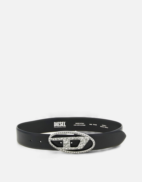Diesel B-1dr Strass レザーベルト () IFCHIC.COM