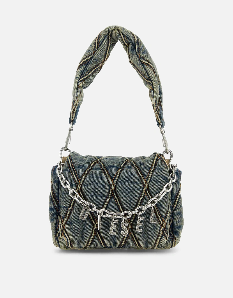 Diesel キルティングデニム小型ショルダーバッグ () IFCHIC.COM
